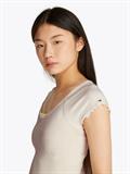 TJW SLIM VNECK GMD RIB SS ancient white