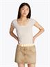 TJW SLIM VNECK GMD RIB SS ancient white