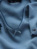 TJW SLIM VNECK GMD RIB SS colorado blue