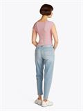 TJW SLIM VNECK GMD RIB SS precious pink