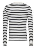 TJW SLM BUTTON RIB C-NECK LS EXT navy-white stripe