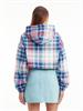 TJW SP CRP TARTAN BADGE HOODIE tommy tartan