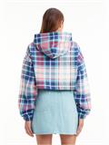 TJW SP CRP TARTAN BADGE HOODIE tommy tartan