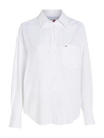 TJW SP OVR LINEN SHIRT white