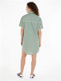 TJW STRIPE SS SHIRT DRESS coastal green - multi