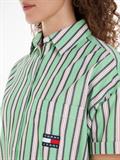 TJW STRIPE SS SHIRT DRESS coastal green - multi