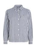 TJW STRIPED LINEN BLEND BF SHIRT twilight navy - stripe