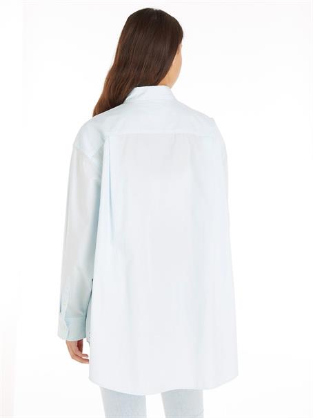 TJW SUPER OVERSIZED SHIRT shimmering blue