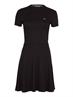 TJW TIE BACK FIT FLARE DRESS black