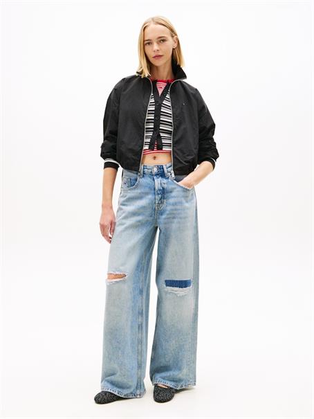 TJW TIE SIDE HIGH NECK JACKET black