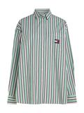 TJW ULTRA OVERSIZED STRIPE SHIRT coastal green - multi