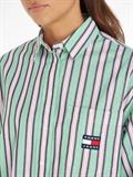 TJW ULTRA OVERSIZED STRIPE SHIRT coastal green - multi