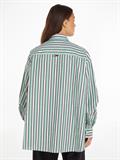 TJW ULTRA OVERSIZED STRIPE SHIRT coastal green - multi