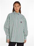 TJW ULTRA OVERSIZED STRIPE SHIRT coastal green - multi