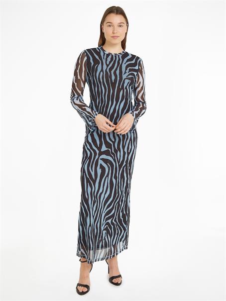 TJW ZEBRA MAXI KNIT DRESS zebra aop