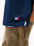 Tommy Badge Regular Fit Waffle Knit Polo Shirt dark night navy