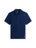 Tommy Badge Regular Fit Waffle Knit Polo Shirt dark night navy