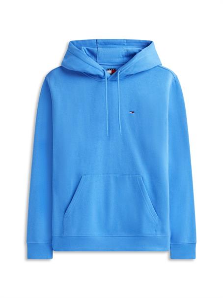 Tommy Flag Brushed Fleece Hoody blue twilight