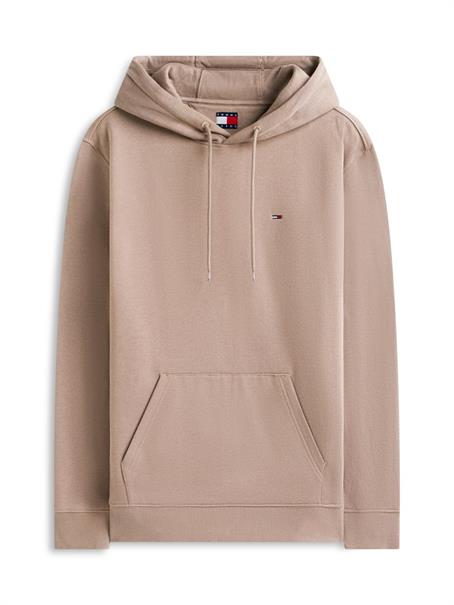 Tommy Flag Brushed Fleece Hoody ivy mink