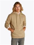 Tommy Flag Brushed Fleece Hoody relic tan