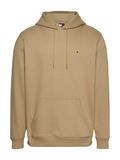 Tommy Flag Brushed Fleece Hoody relic tan