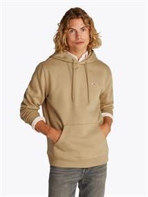 Tommy Flag Brushed Fleece Hoody relic tan