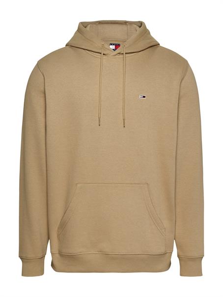 Tommy Flag Brushed Fleece Hoody relic tan