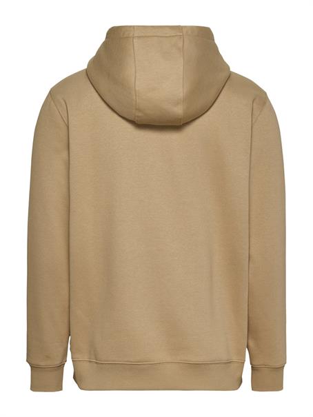 Tommy Flag Brushed Fleece Hoody relic tan