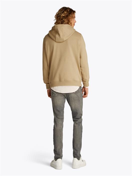 tommy-flag-brushed-fleece-hoody-relic-tan