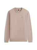 Tommy Flag Brushed Fleece Sweatshirt ivy mink