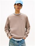 Tommy Flag Brushed Fleece Sweatshirt ivy mink