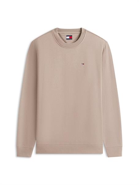 Tommy Flag Brushed Fleece Sweatshirt ivy mink