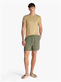 Tommy Flag Embroidery Sweat Shorts aruba green