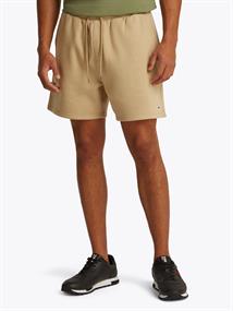 Tommy Flag Embroidery Sweat Shorts relic tan