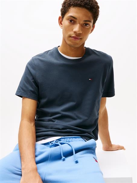 Tommy Flag Extra Slim Jersey T-Shirt black iris