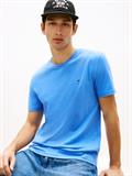 Tommy Flag Extra Slim Jersey T-Shirt blue twilight htr