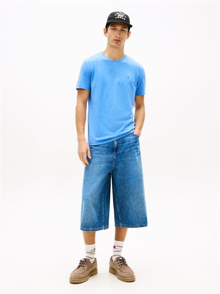 Tommy Flag Extra Slim Jersey T-Shirt blue twilight htr