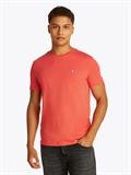 Tommy Flag Extra Slim Jersey T-Shirt bright vermillion htr