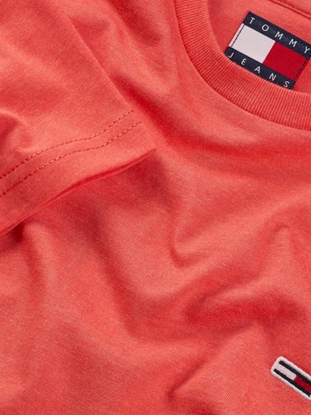 Tommy Flag Extra Slim Jersey T-Shirt bright vermillion htr