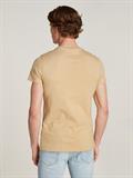Tommy Flag Extra Slim Jersey T-Shirt gentle gold