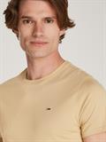 Tommy Flag Extra Slim Jersey T-Shirt gentle gold