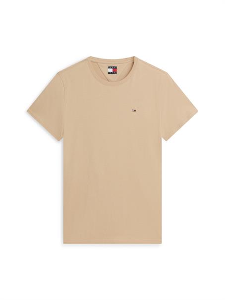 Tommy Flag Extra Slim Jersey T-Shirt gentle gold