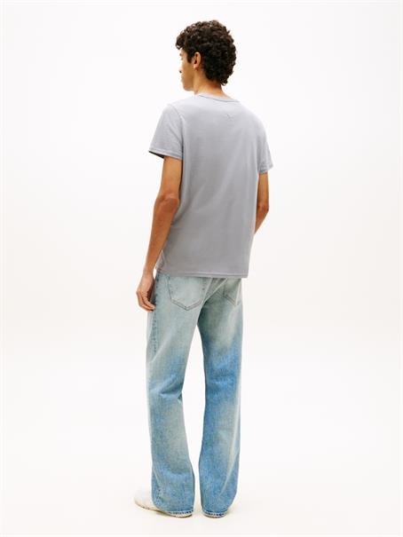 Tommy Flag Extra Slim Jersey T-Shirt gravel grey