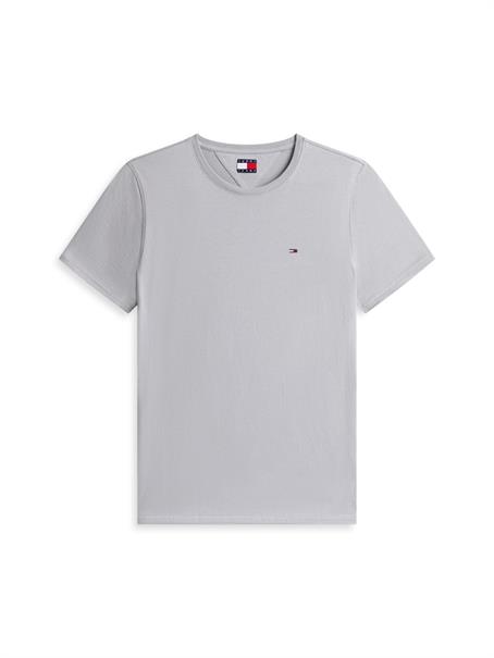 Tommy Flag Extra Slim Jersey T-Shirt gravel grey