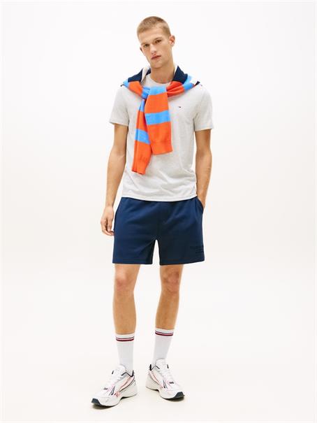 Tommy Flag Extra Slim Jersey T-Shirt ice grey heather