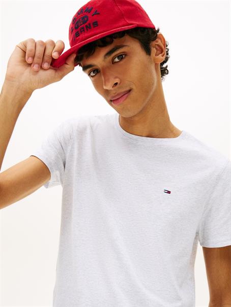 Tommy Flag Extra Slim Jersey T-Shirt ice grey heather