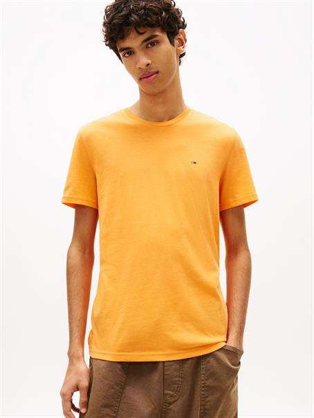 Tommy Flag Extra Slim Jersey T-Shirt lush orange htr