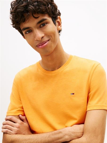 Tommy Flag Extra Slim Jersey T-Shirt lush orange htr
