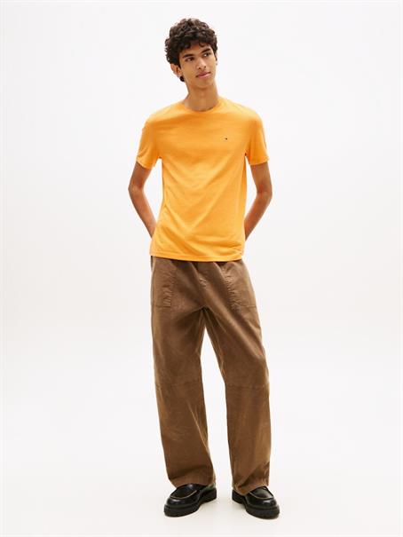 Tommy Flag Extra Slim Jersey T-Shirt lush orange htr