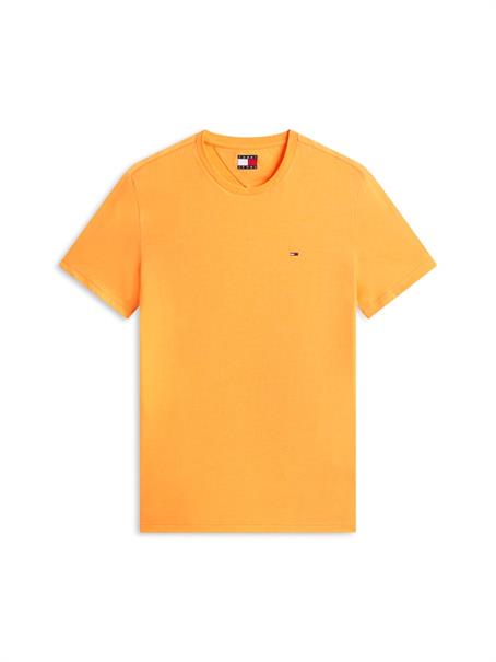 Tommy Flag Extra Slim Jersey T-Shirt lush orange htr